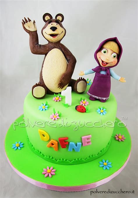 Masha e Orso in pasta di zucchero