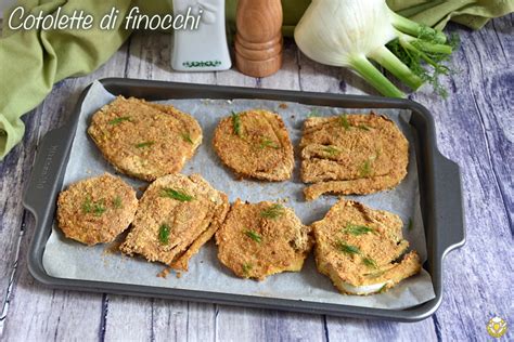 Finitura delle cotolette di finocchi pronte per la cottura