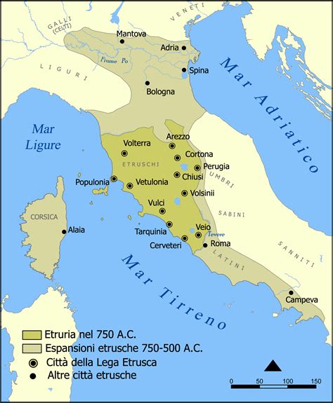 Mappa della Costa degli Etruschi