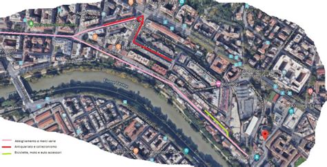Mappa storica di Roma con evidenziata l'area di Porta Portese e del Ponte Sublicio