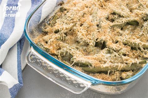 Pirofila di fagiolini gratinati in forno