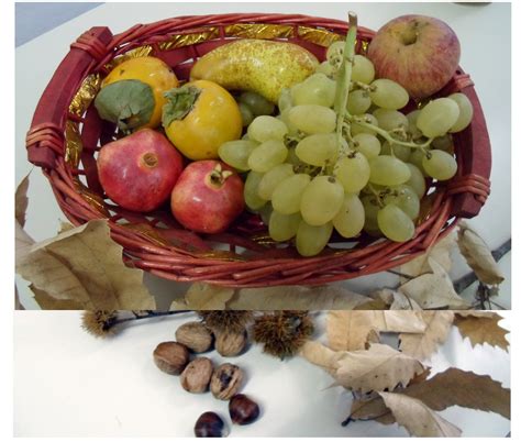 frutta autunnale in cesto