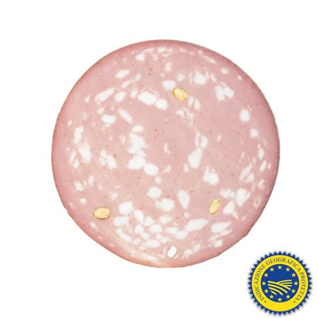 Fetta di mortadella con pistacchi