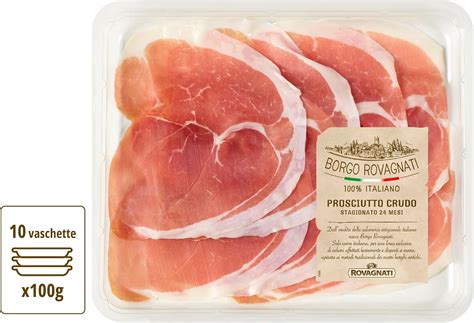 Prosciutto crudo affettato finemente
