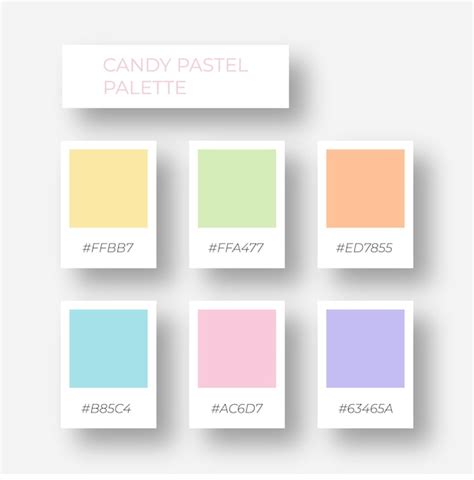 Tavolozza di colori pastello