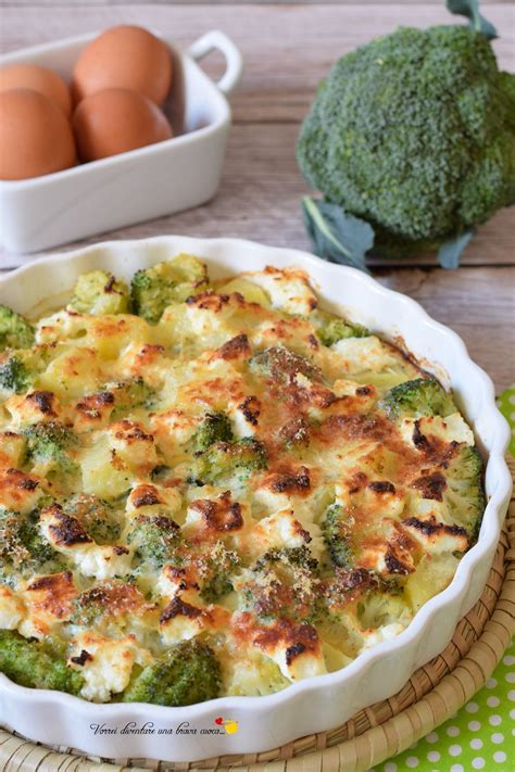 Broccoli e patate freschi