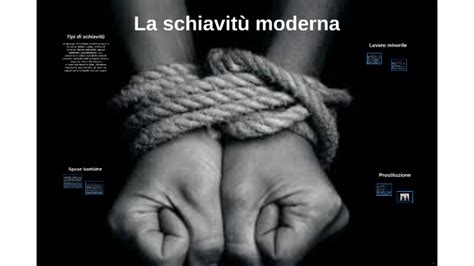 Schiavitù moderna: mani incatenate