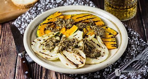 Finocchi grigliati con salsa ai capperi