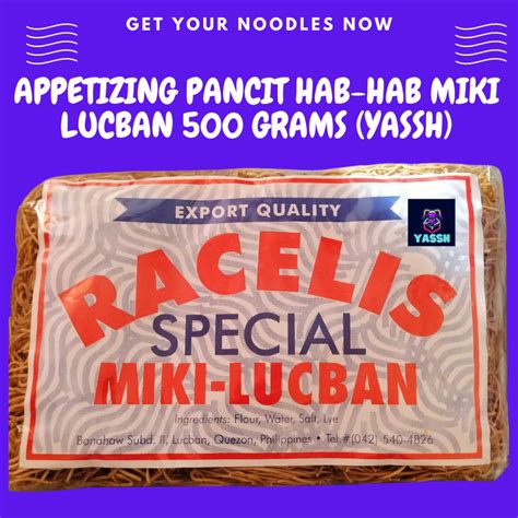 Miki Lucban noodles