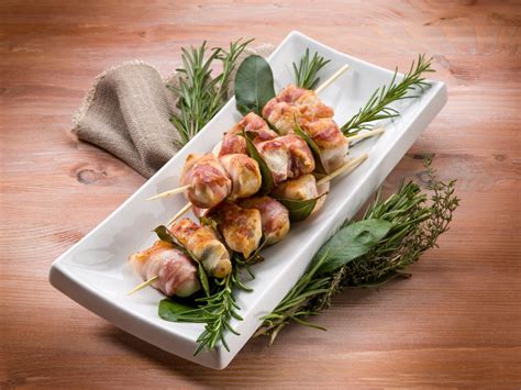 Spiedini di pollo e pancetta