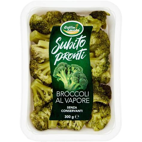 Broccoli cotti e pronti per essere frullati