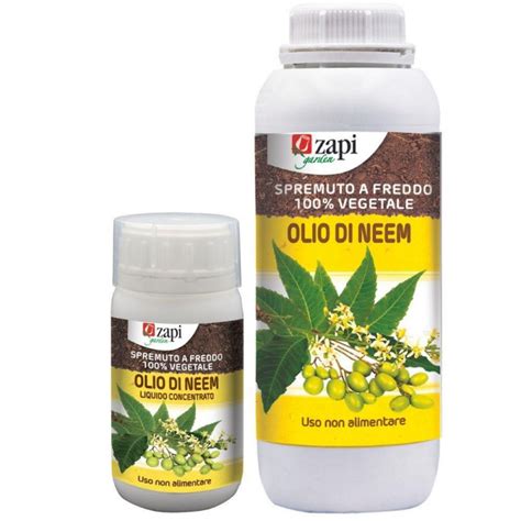 Bottiglia di olio di Neem e foglie di Neem