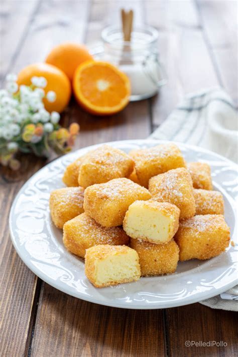 Rombi di semolino dolce fritti