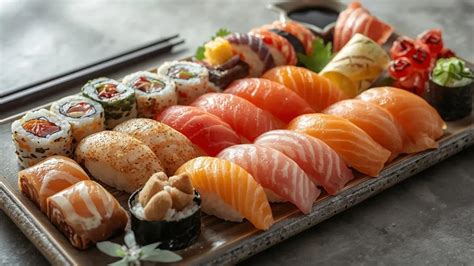 Varietà di sushi: nigiri, maki, temaki