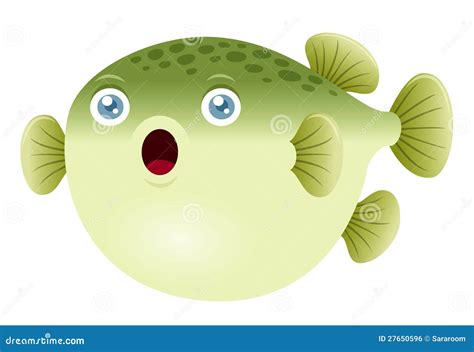 Illustrazione stilizzata del pesce palla (fugu)