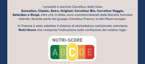 Etichetta Nutri-Score su prodotti alimentari