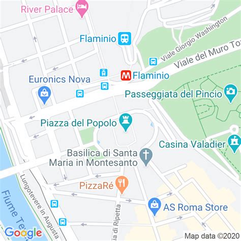 Mappa di Sermoneta con indicazione di Piazza del Popolo