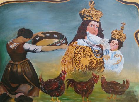 Illustrazione della leggenda della Madonna delle Galline