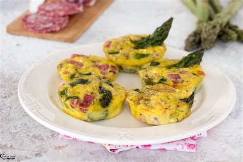 Frittata di asparagi al forno con speck