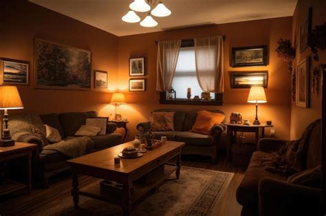 Interno di un ristorante giapponese moderno con luci soffuse e tavoli in legno scuro