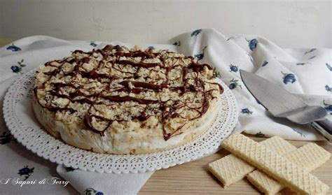 torta stracciatella con wafer e nutella