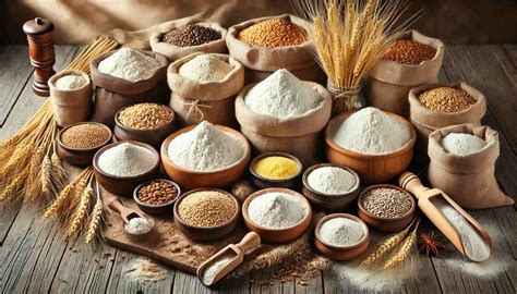 Selezione di diverse tipologie di farine