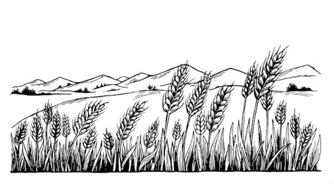 Immagine simbolica di un campo di grano e un animale stilizzato