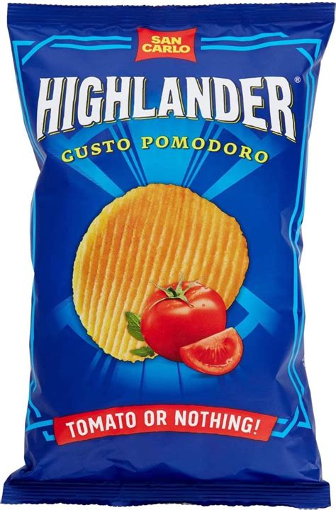 Patatine San Carlo Highlander al pomodoro in una ciotola