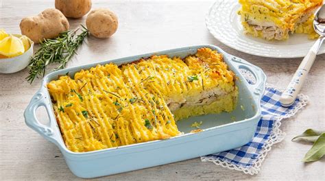 Composizione del pasticcio di pollo e patate