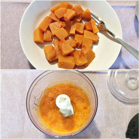 Zucca cotta e ridotta in purea