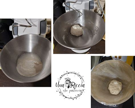 Impasto del panettone gastronomico nella planetaria