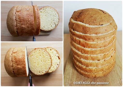 Taglio del panettone gastronomico in dischi