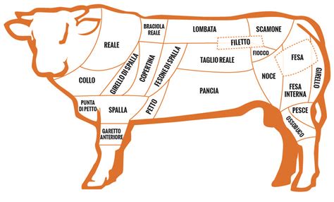 Tagli di carne di vitello