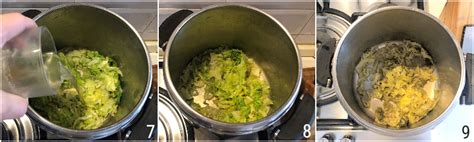 Pentola con verza che cuoce lentamente