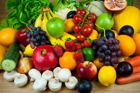 Frutta e verdura colorate