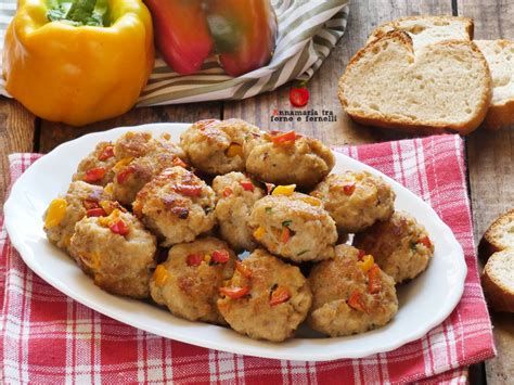 polpette di carne con peperoni