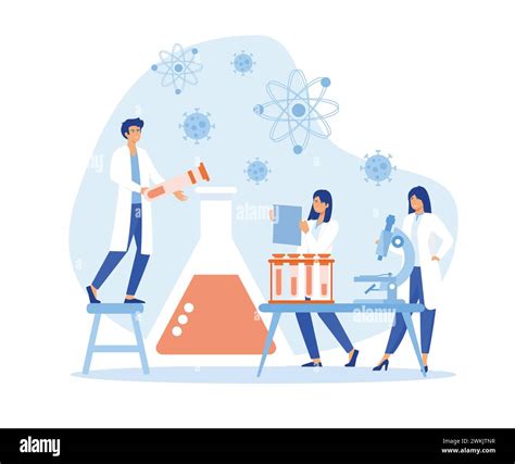 Laboratorio di ricerca con scienziati