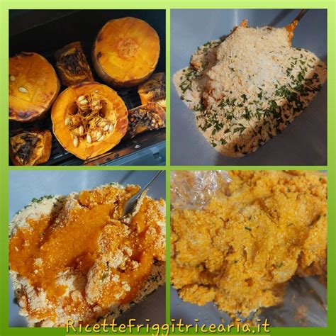 Zucca cotta e frullata in una ciotola