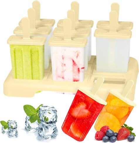 Stampini per ghiaccioli di varie forme con frutta fresca