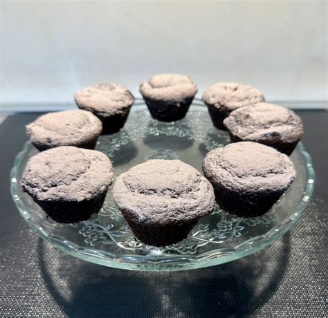Muffin vegani al cacao con semi di lino e fagioli