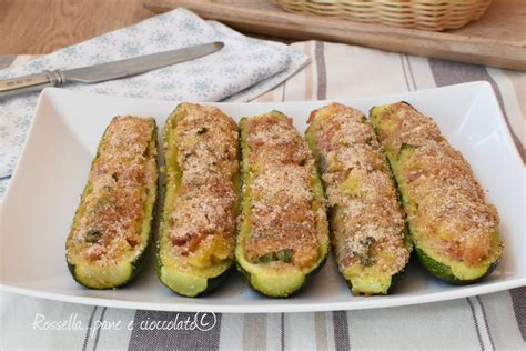Zucchine ripiene in forno