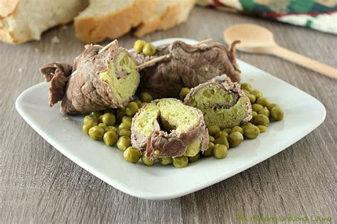 involtini di manzo con frittata di piselli