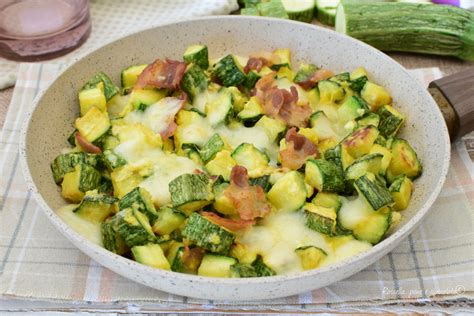 Zucchine fresche in padella
