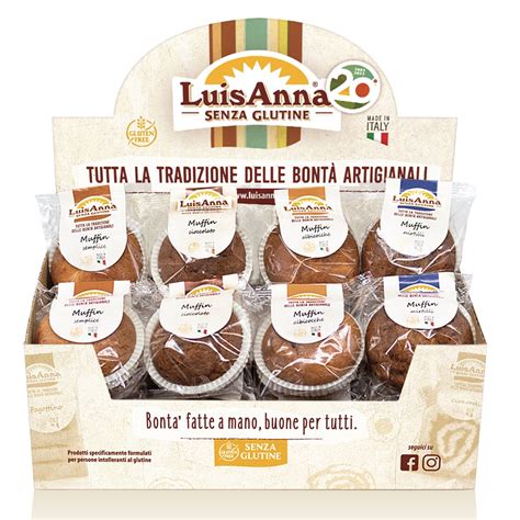 Diverse varietà di dolci monoporzione senza glutine e lattosio