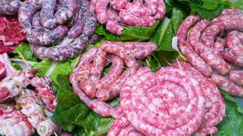 Varie tipologie di salsicce italiane
