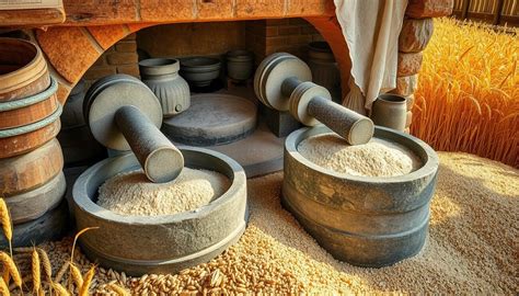 Macinazione del grano in un mulino storico