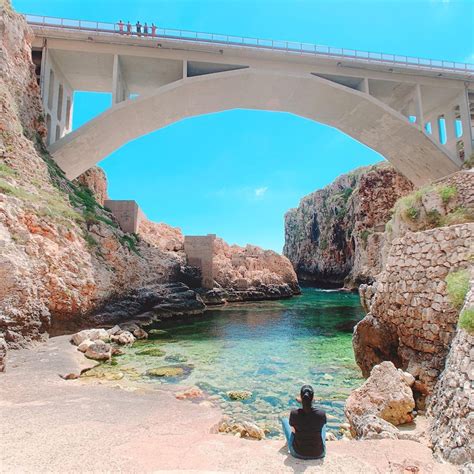 Vista aerea del Ponte Ciolo e della baia sottostante