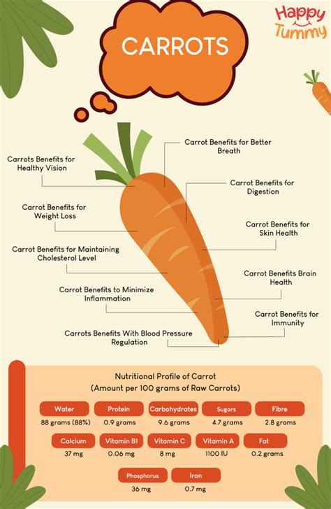 Vitamins in carrots and their benefits