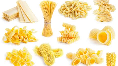 Diversi formati di pasta corta