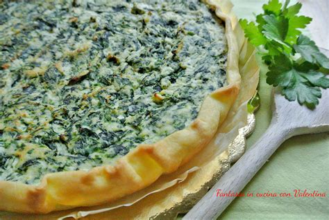 Torta salata spinaci e mozzarella affettata